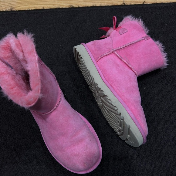 UGG MINI BAILEY BOW II PINK BLOSSOM BOOTS - Picture 2 of 11
